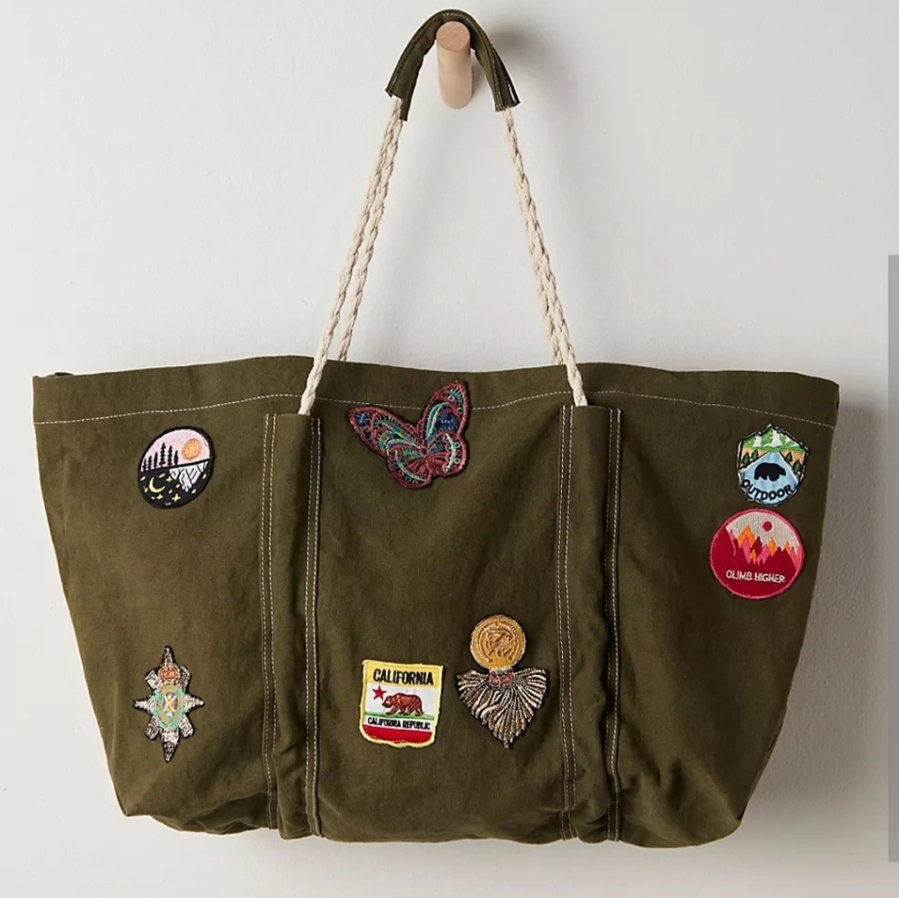 Free People Been There Tote Bag. 27"×14:×9"